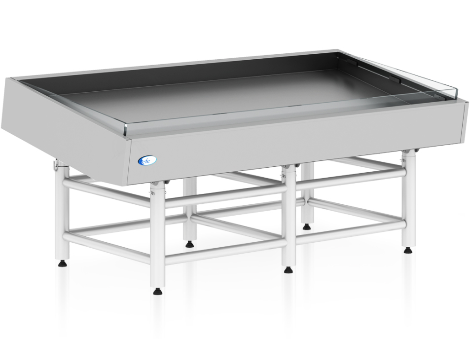 Fish counter refrigerated