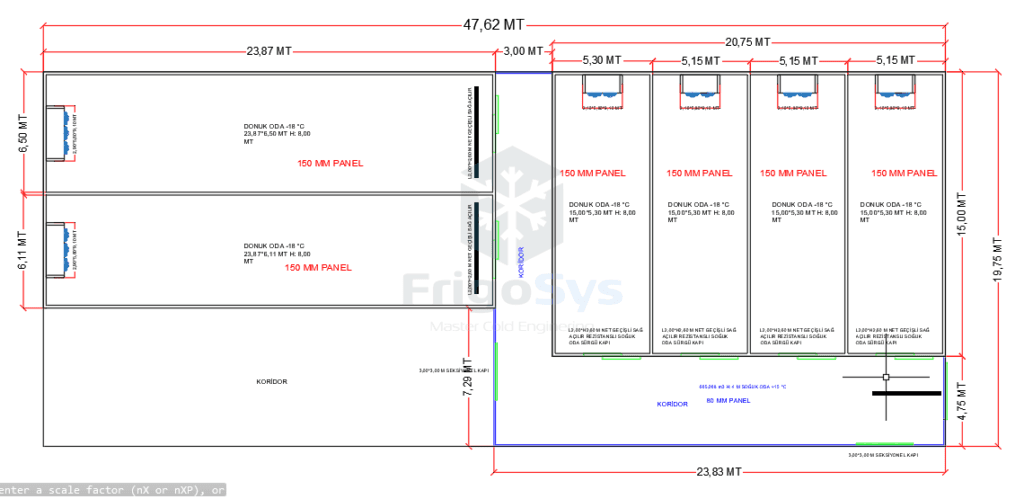 Cold room project drawing